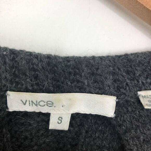 Vince Sculpted Sweater Car Coat Cardigan Alpaca - Picture 8 of 10